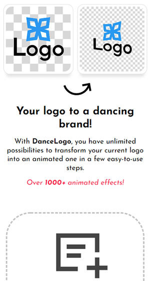 Upload your logo on mobile